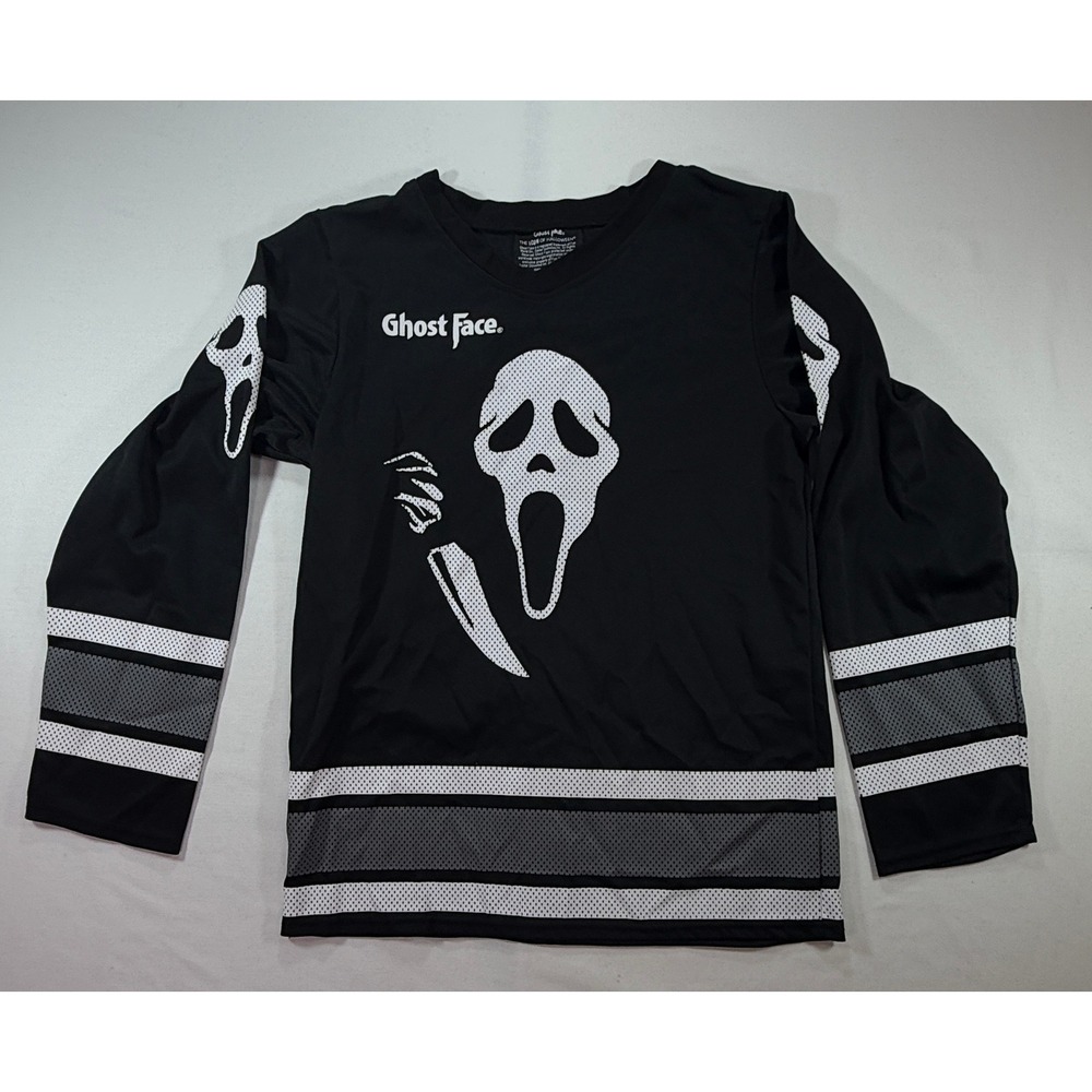 Ghost Face Scream Hockey Jersey Black White Mesh 1996 Small